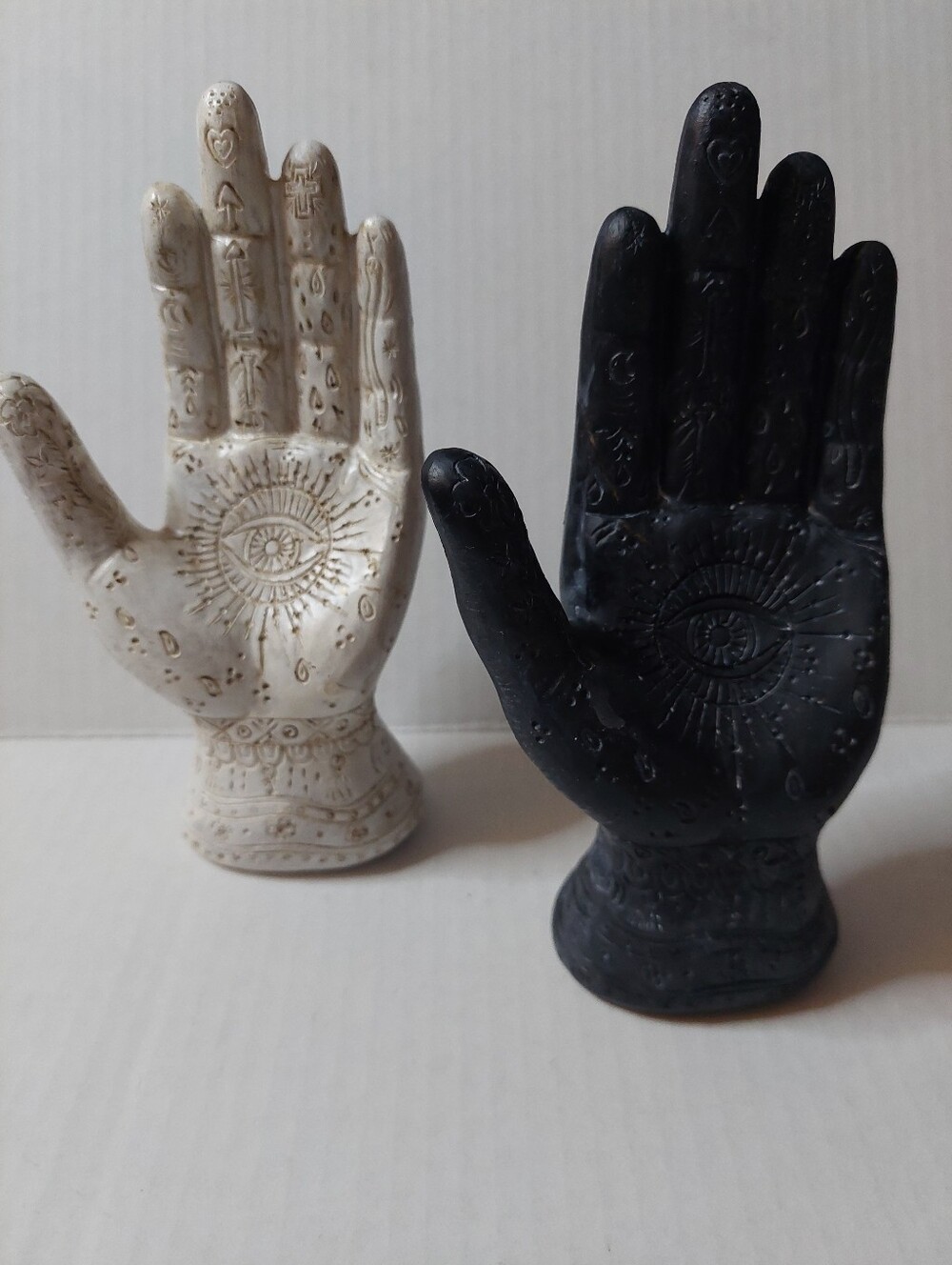 Lot Of 2 Hamsa Hand Of Good Fortune Mystical Halloween Decoration